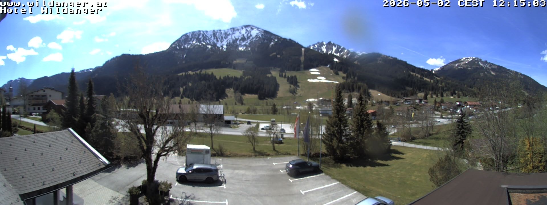 Archiv Foto Webcam Hotel Wildanger - Zöblen