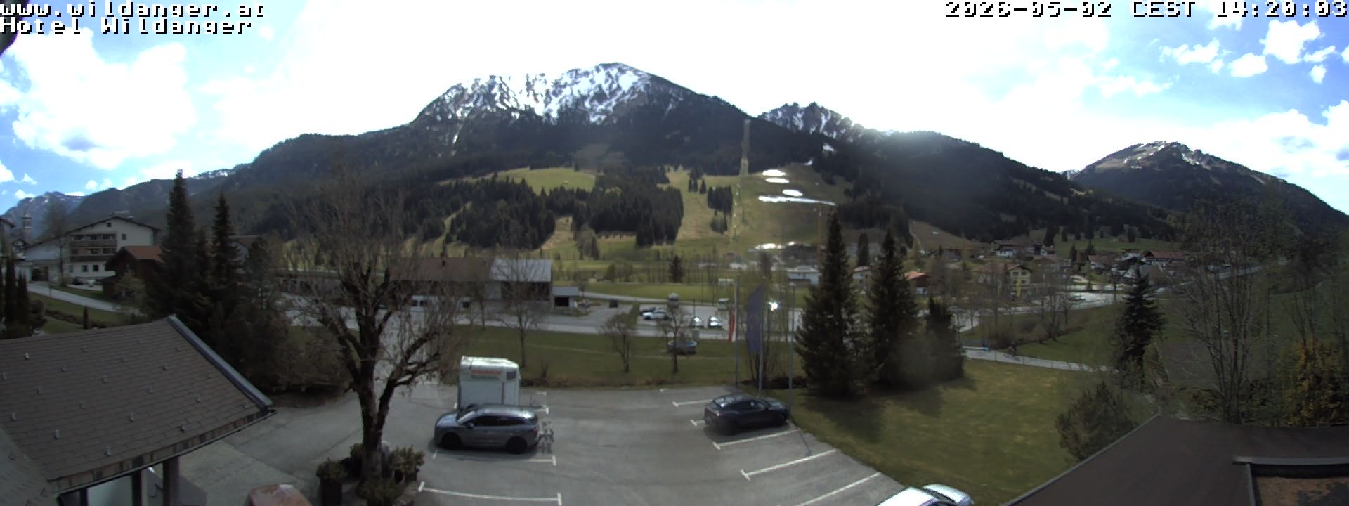 Archiv Foto Webcam Hotel Wildanger - Zöblen