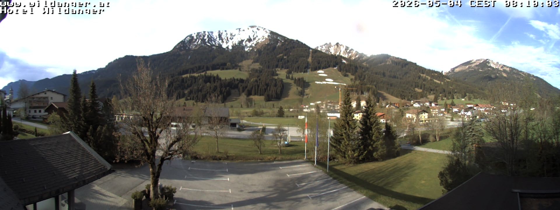Archiv Foto Webcam Hotel Wildanger - Zöblen