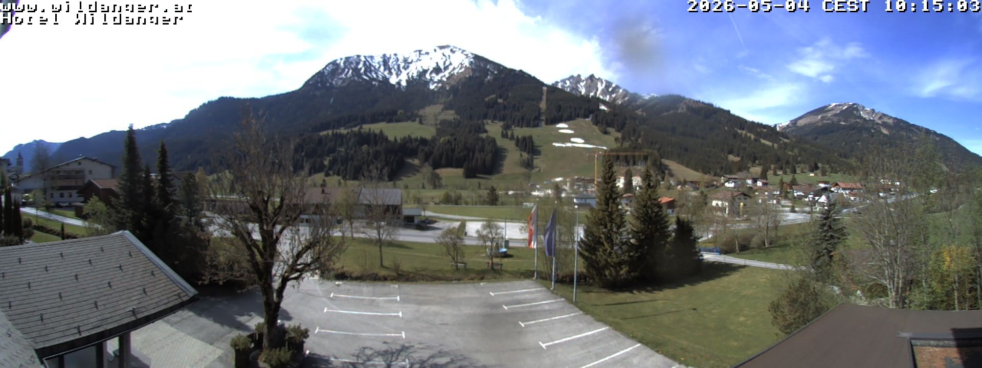Archiv Foto Webcam Hotel Wildanger - Zöblen