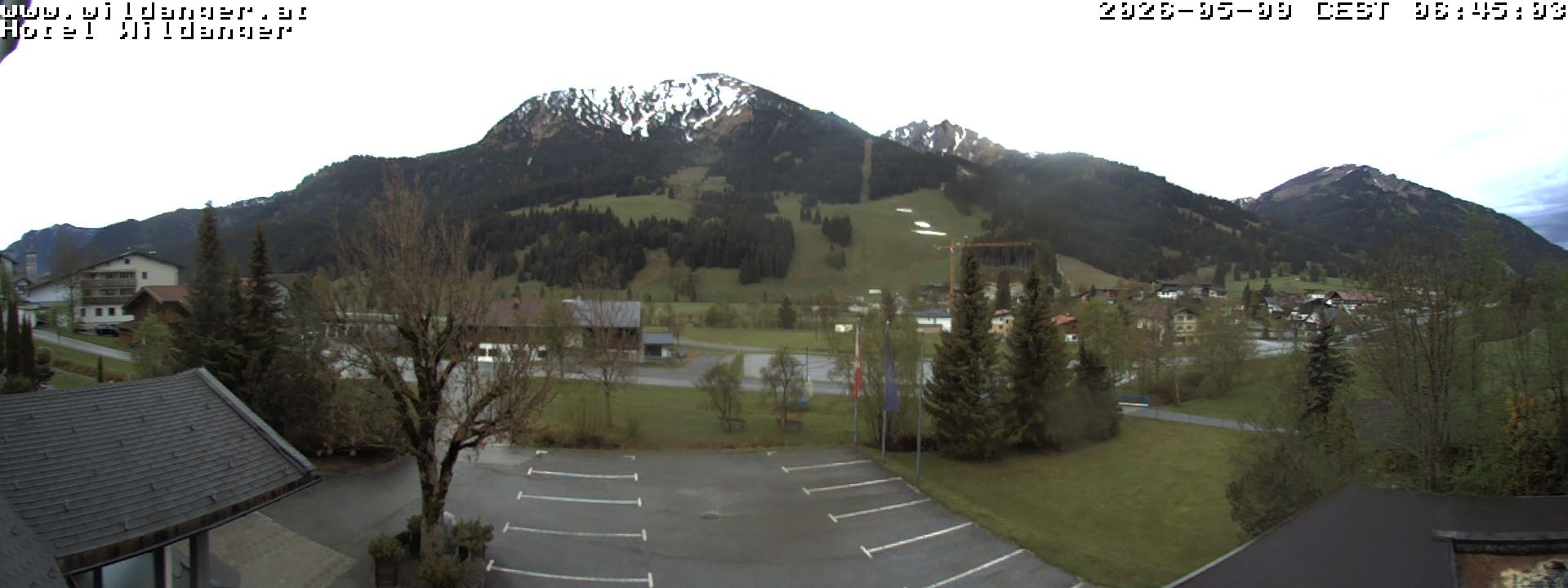Archiv Foto Webcam Hotel Wildanger - Zöblen