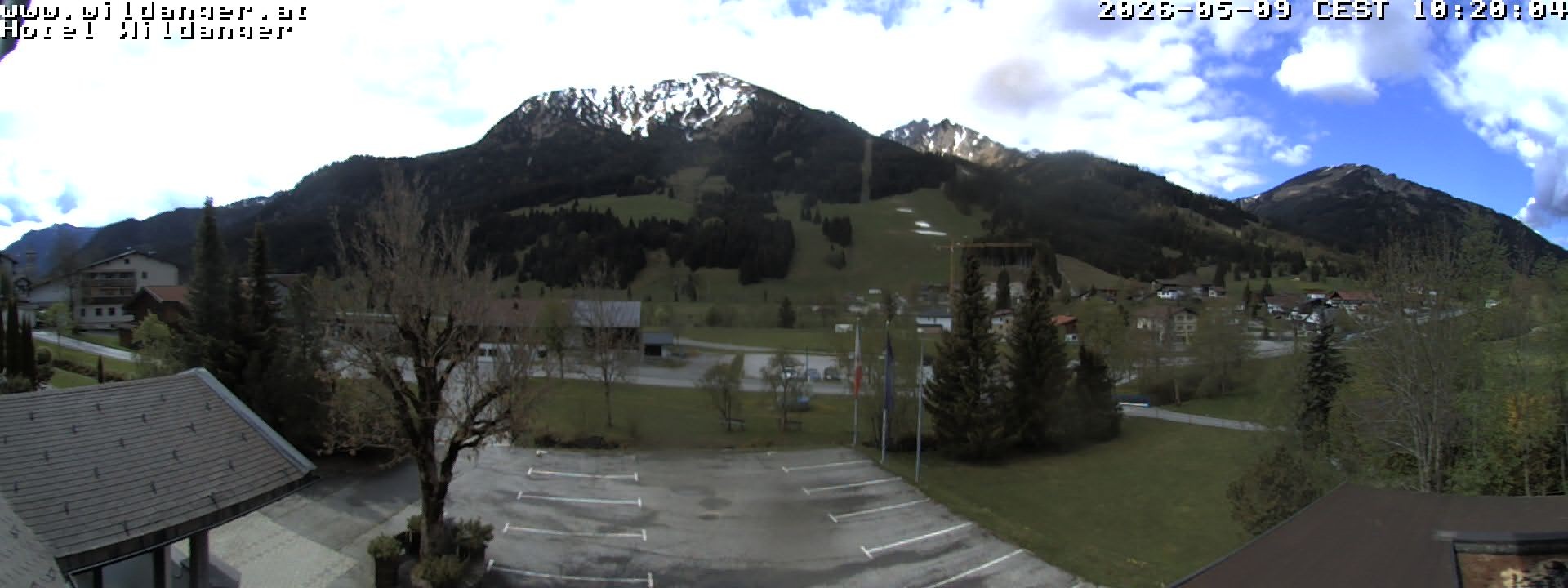Archiv Foto Webcam Hotel Wildanger - Zöblen