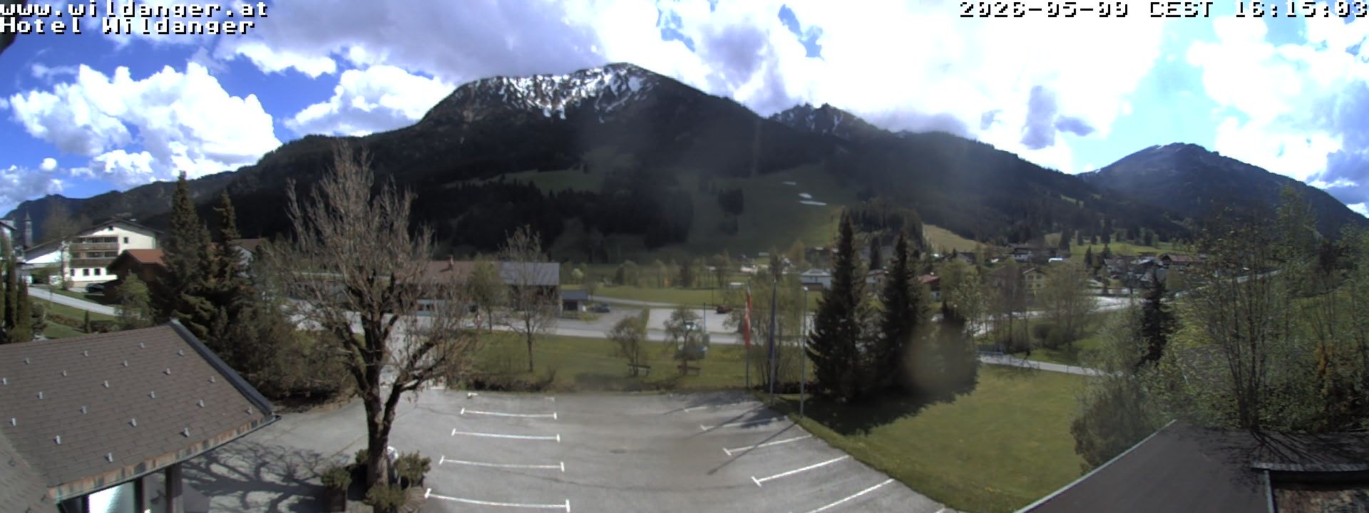 Archiv Foto Webcam Hotel Wildanger - Zöblen
