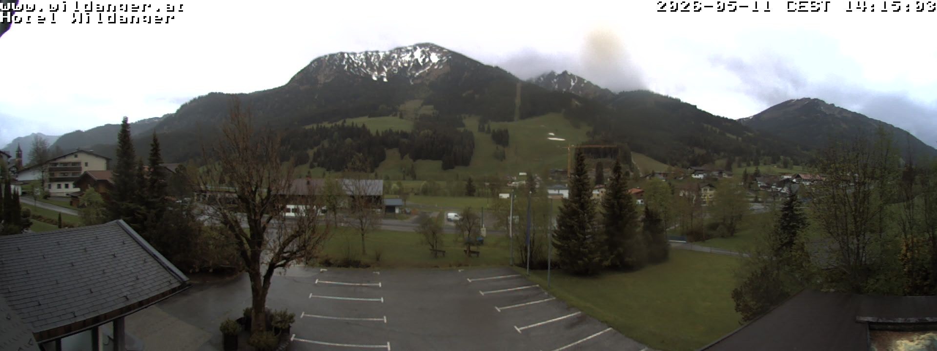 Archiv Foto Webcam Hotel Wildanger - Zöblen