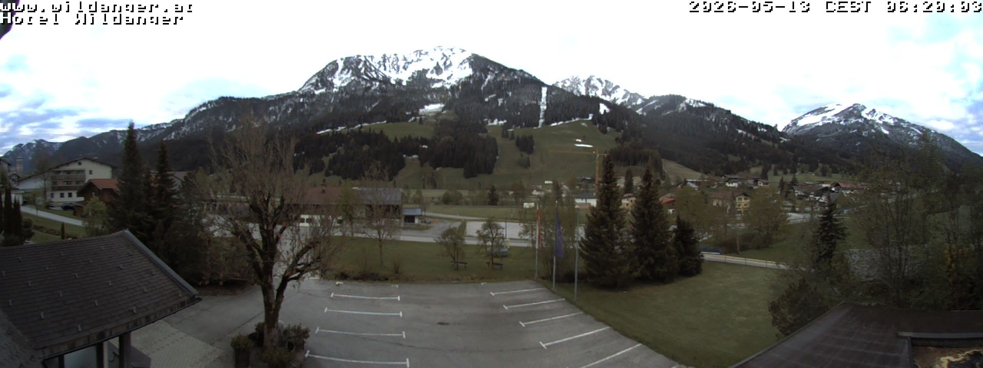 Archiv Foto Webcam Hotel Wildanger - Zöblen