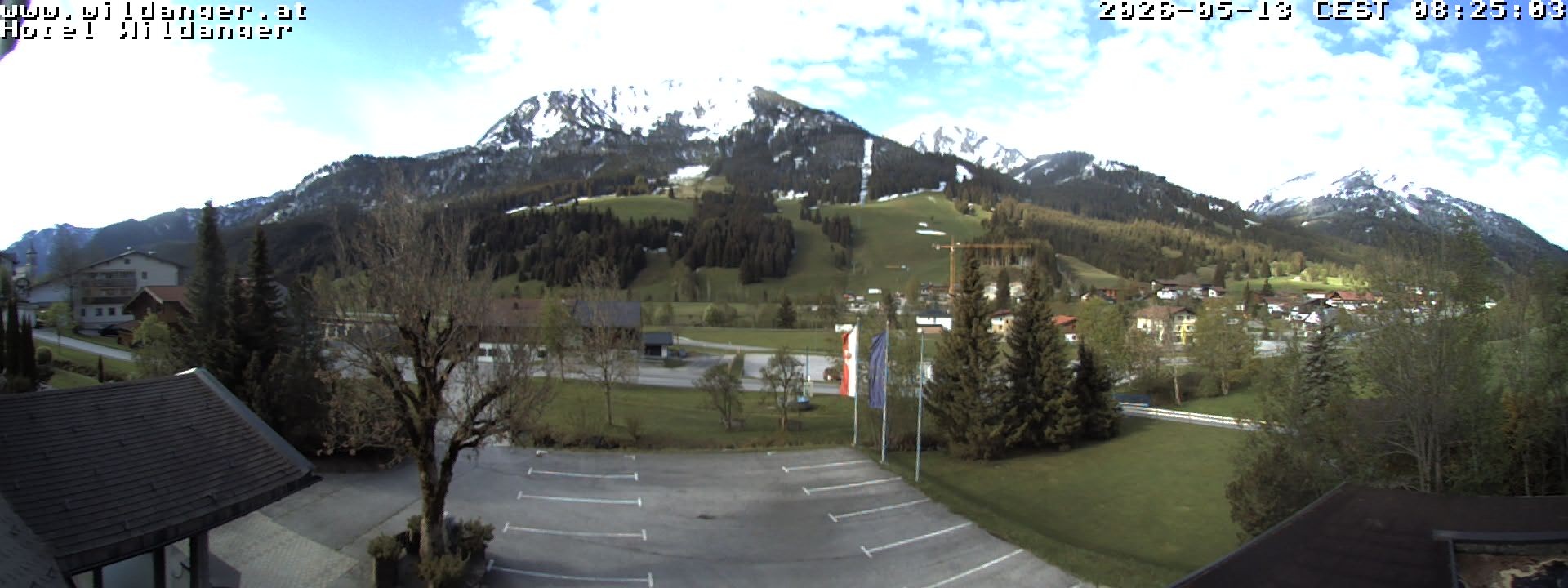 Archiv Foto Webcam Hotel Wildanger - Zöblen