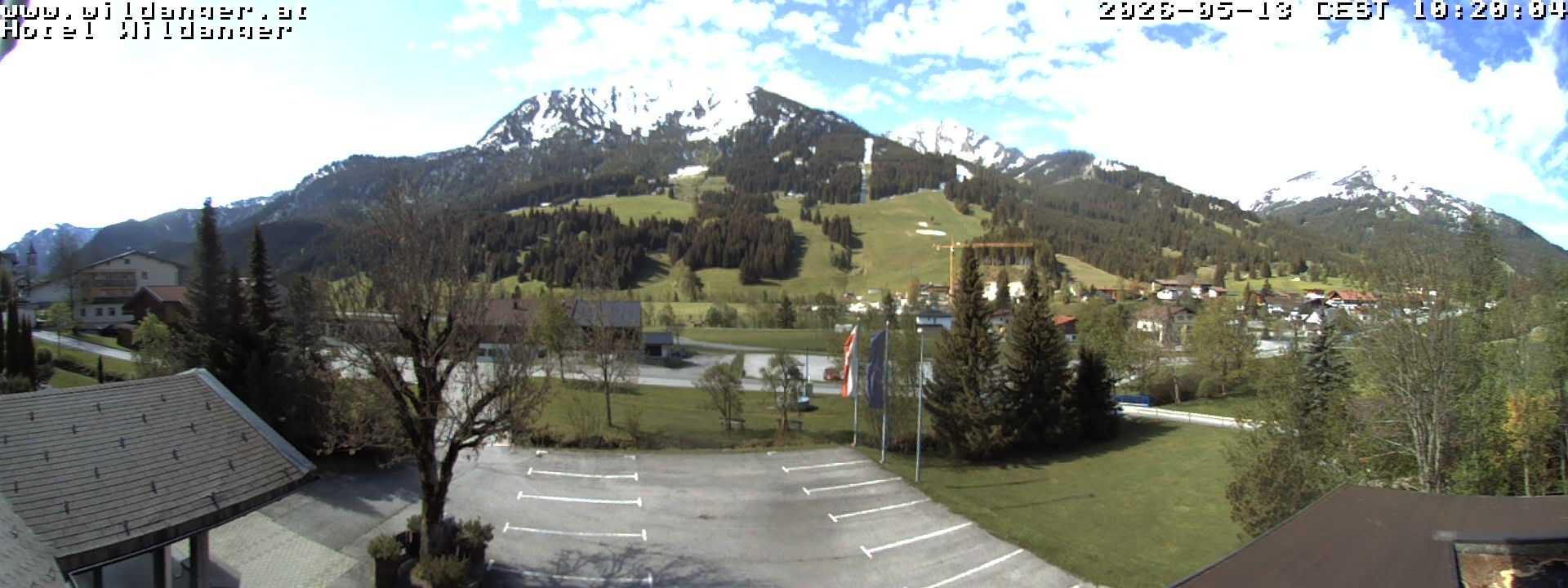 Archiv Foto Webcam Hotel Wildanger - Zöblen