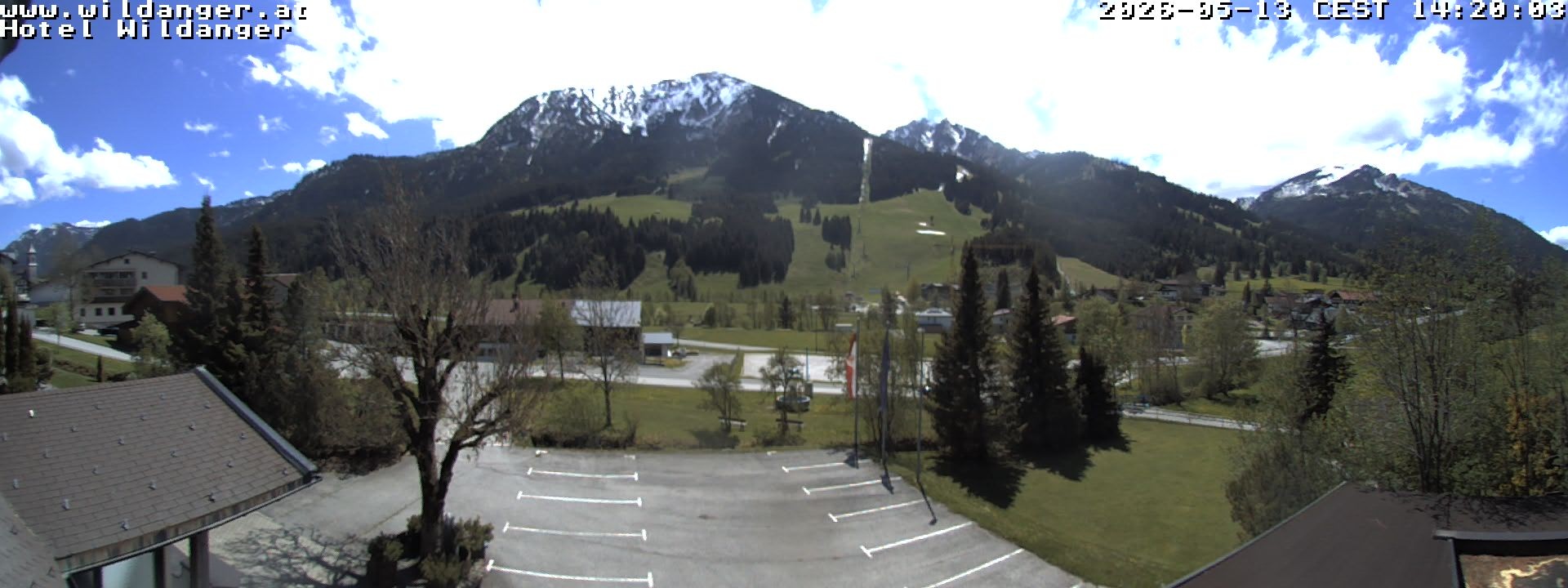 Archiv Foto Webcam Hotel Wildanger - Zöblen