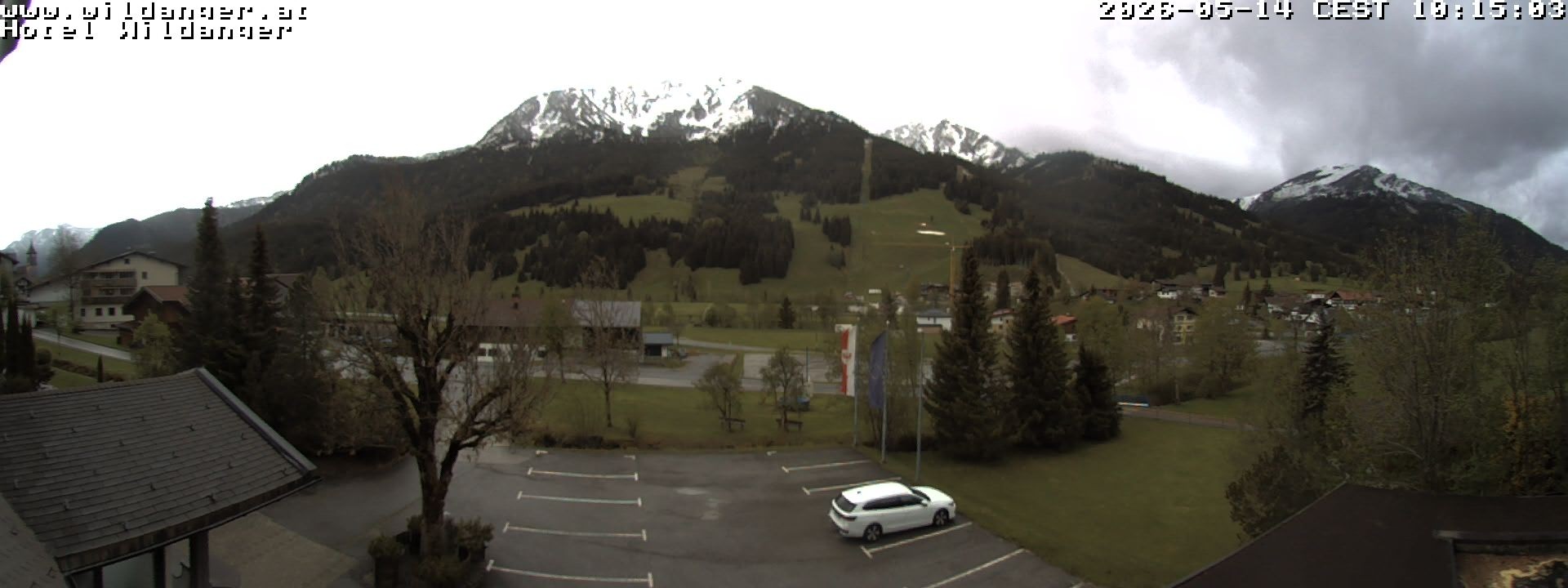 Archiv Foto Webcam Hotel Wildanger - Zöblen