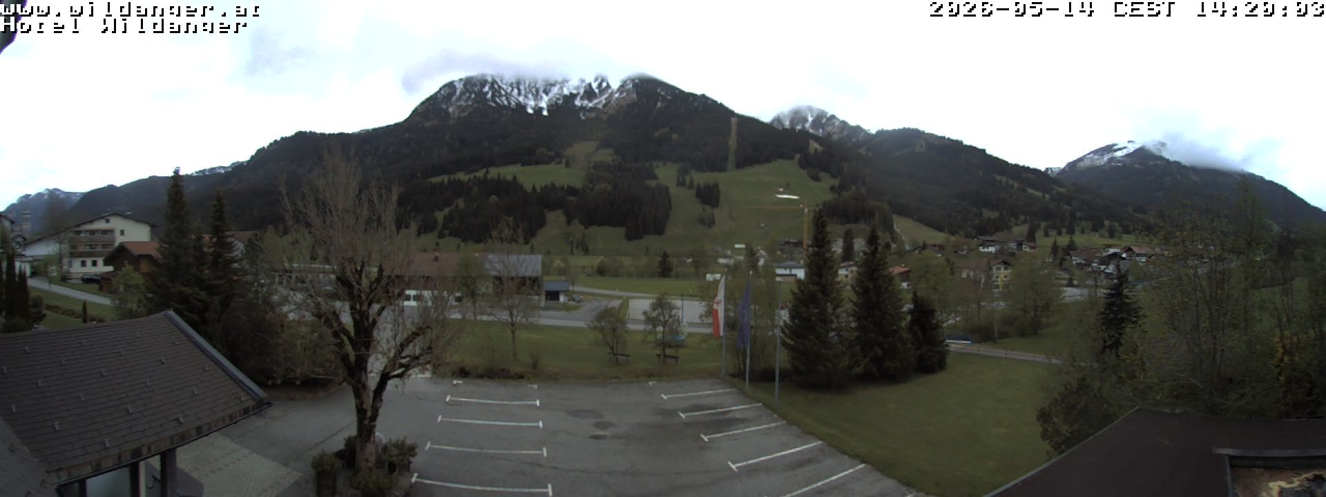 Archiv Foto Webcam Hotel Wildanger - Zöblen