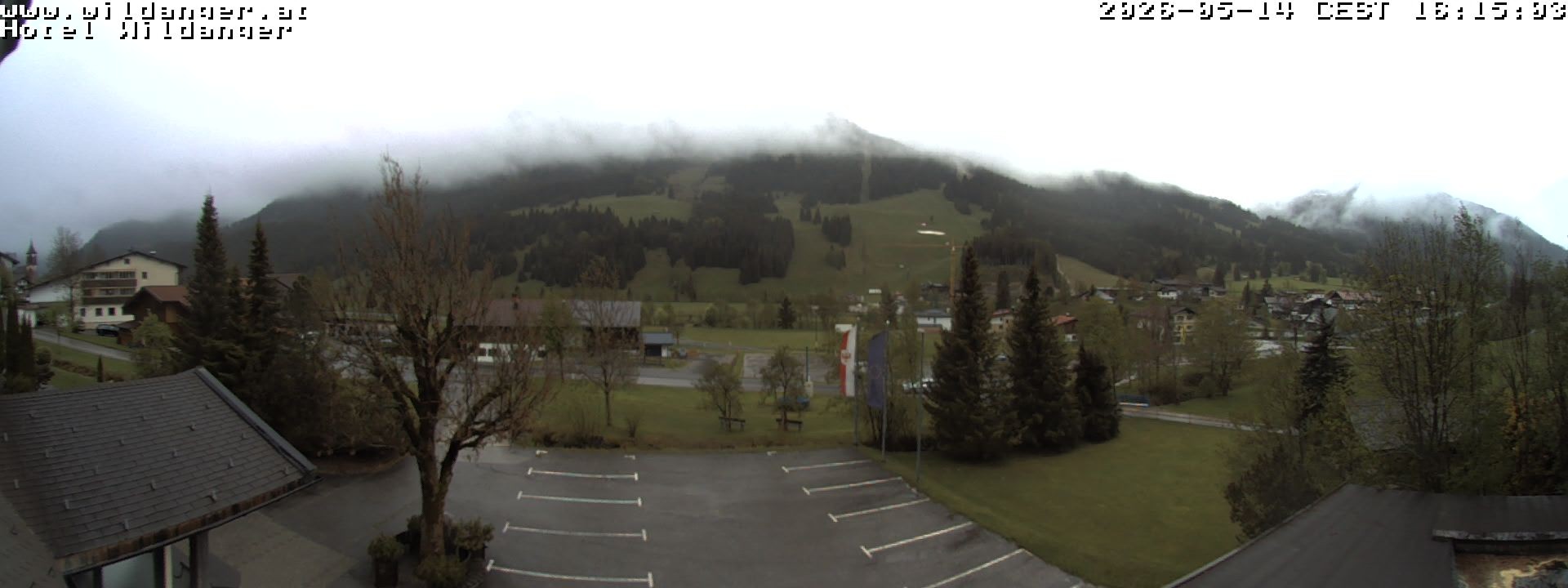 Archived image Webcam Hotel Wildanger - Zöblen