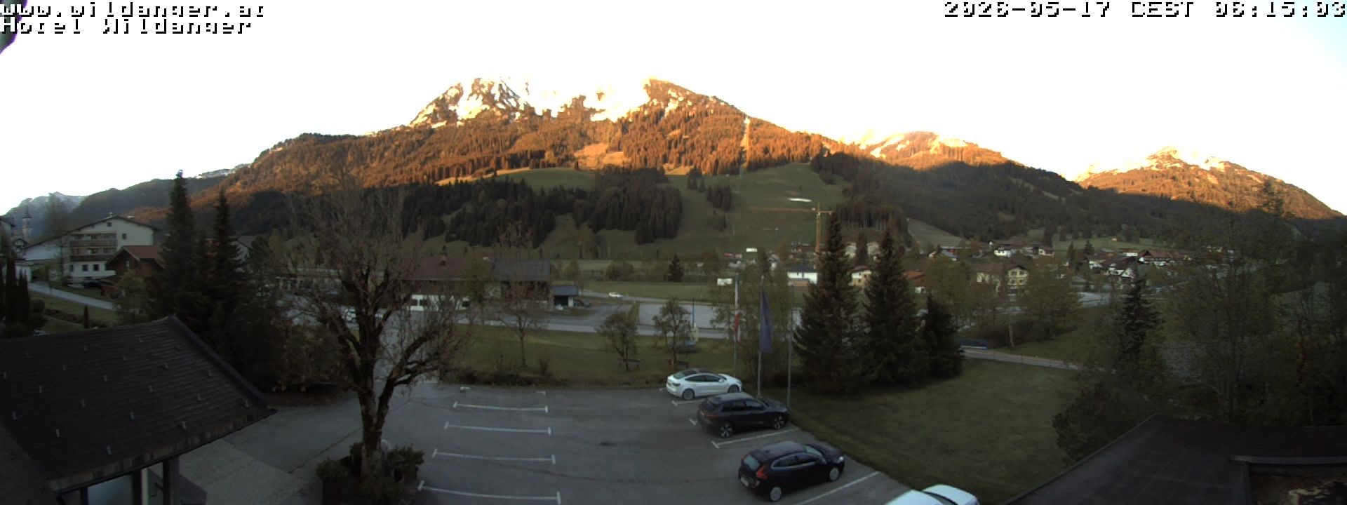 Archiv Foto Webcam Hotel Wildanger - Zöblen