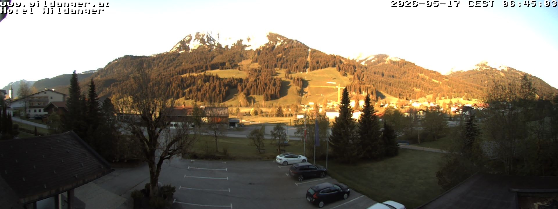 Archiv Foto Webcam Hotel Wildanger - Zöblen