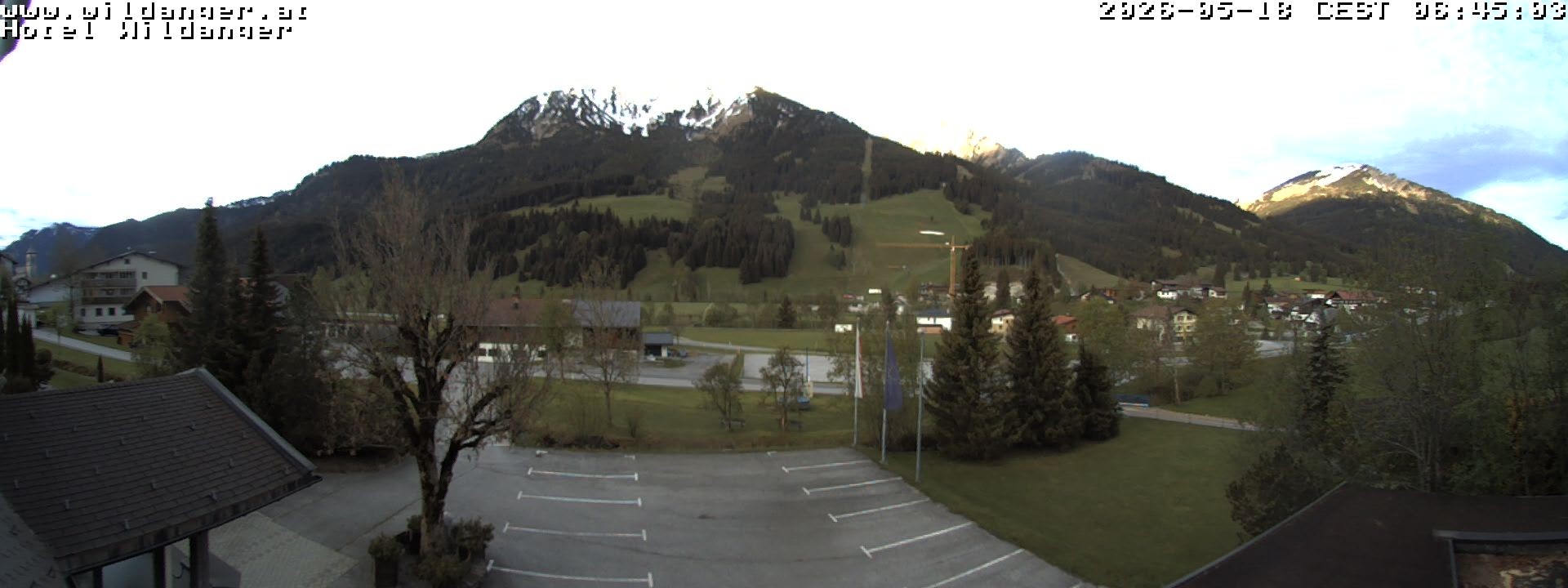Archiv Foto Webcam Hotel Wildanger - Zöblen