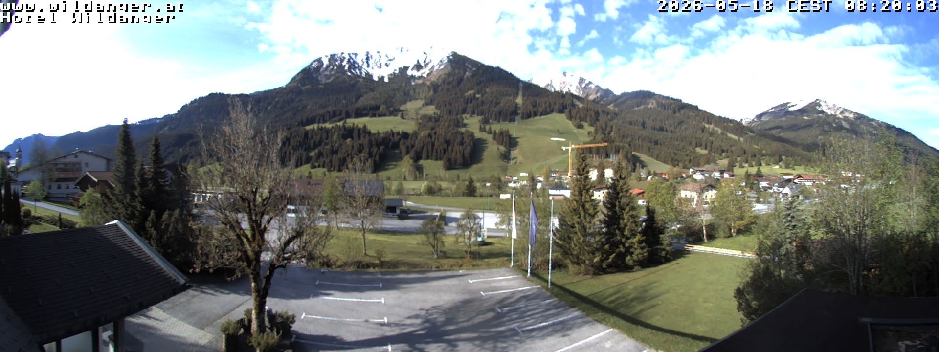 Archiv Foto Webcam Hotel Wildanger - Zöblen