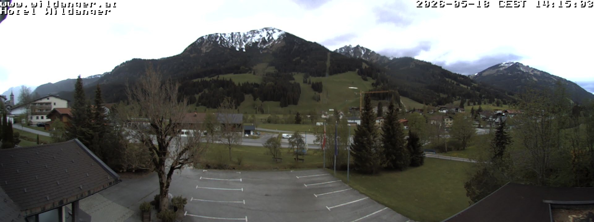 Archiv Foto Webcam Hotel Wildanger - Zöblen
