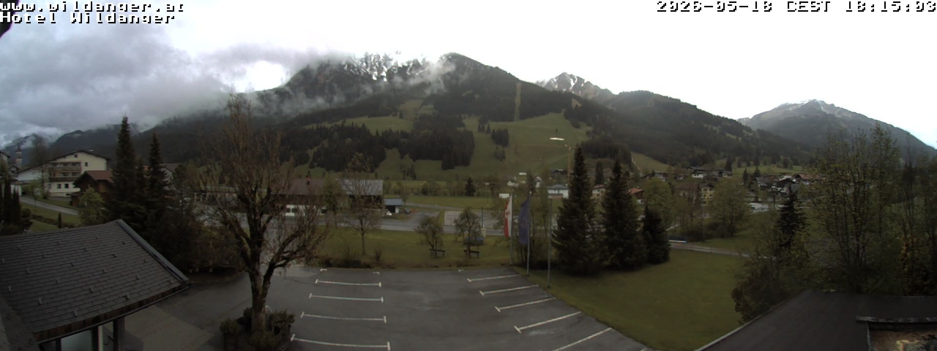 Archiv Foto Webcam Hotel Wildanger - Zöblen
