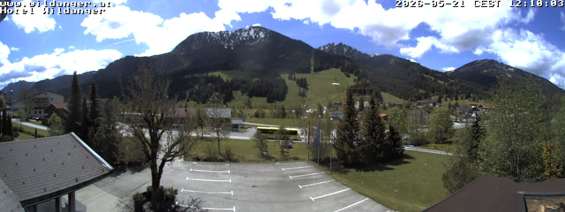 Archiv Foto Webcam Hotel Wildanger - Zöblen
