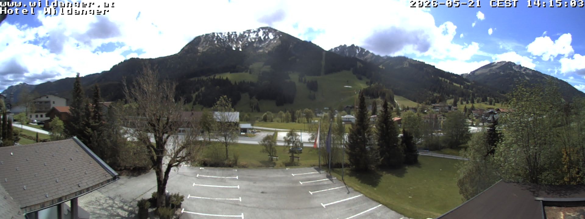 Archiv Foto Webcam Hotel Wildanger - Zöblen