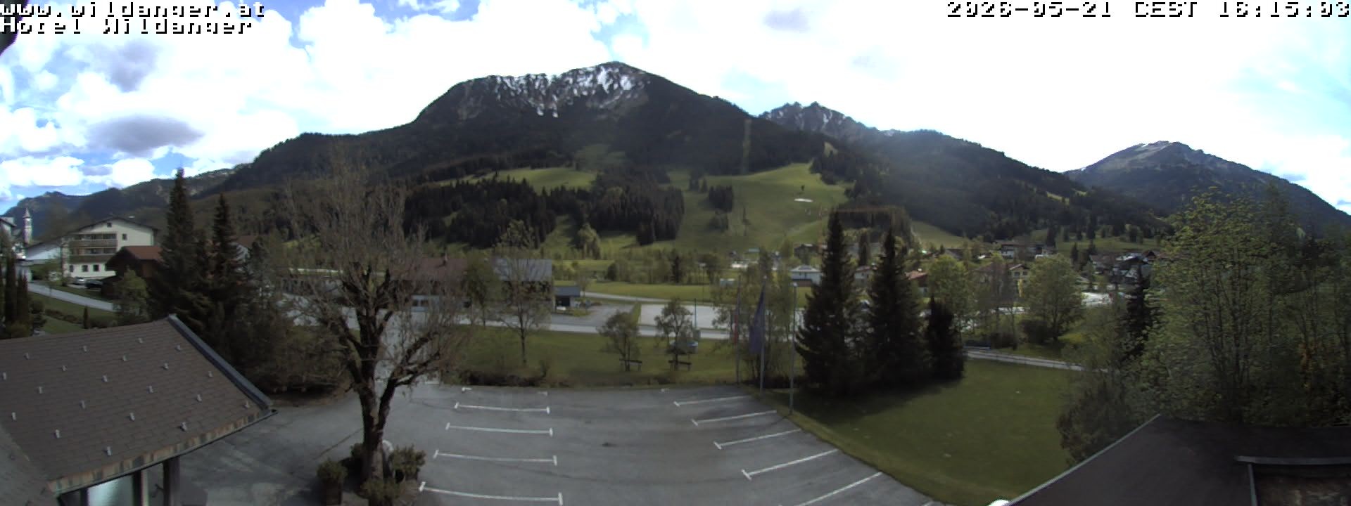 Archiv Foto Webcam Hotel Wildanger - Zöblen