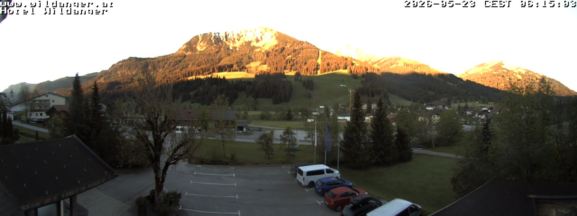 Archiv Foto Webcam Hotel Wildanger - Zöblen