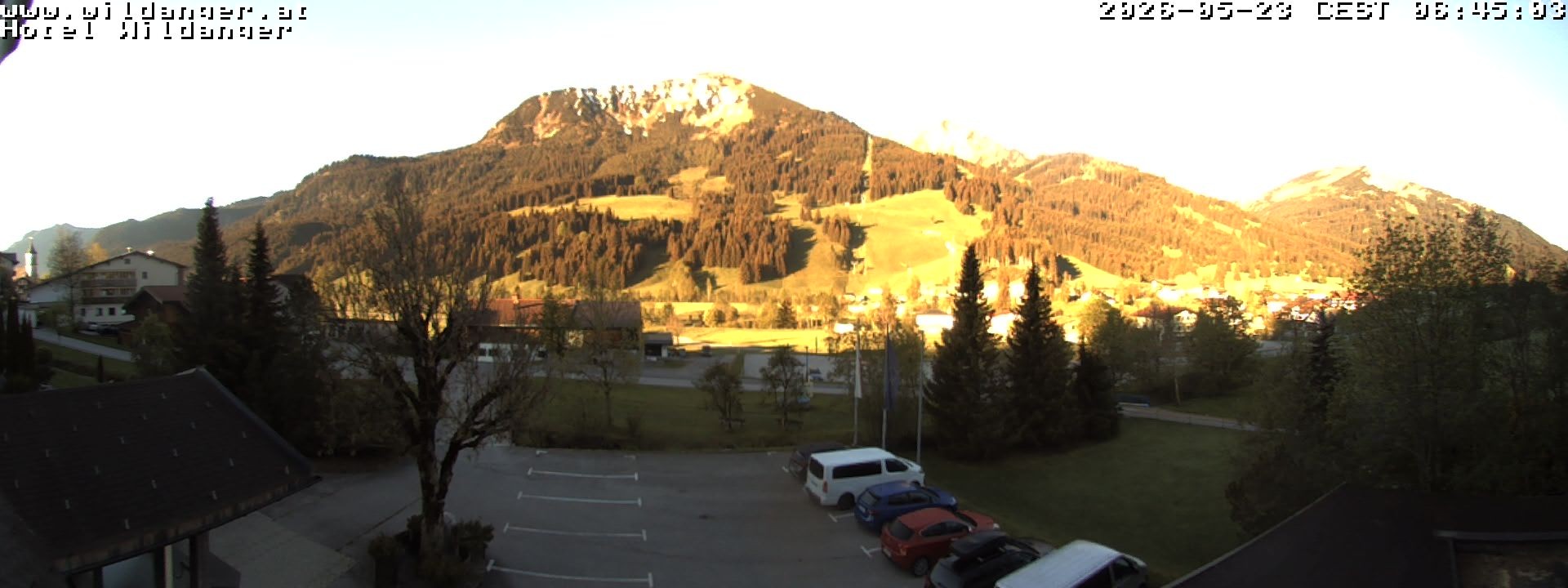 Archiv Foto Webcam Hotel Wildanger - Zöblen