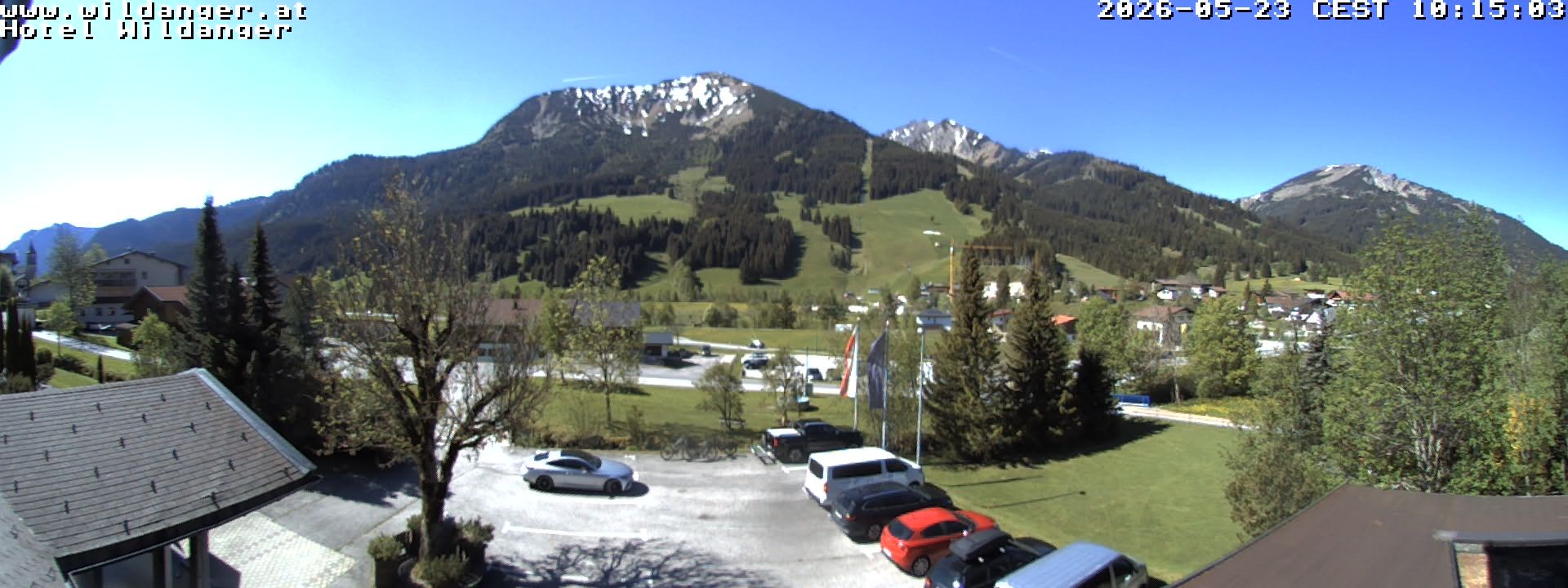 Archiv Foto Webcam Hotel Wildanger - Zöblen