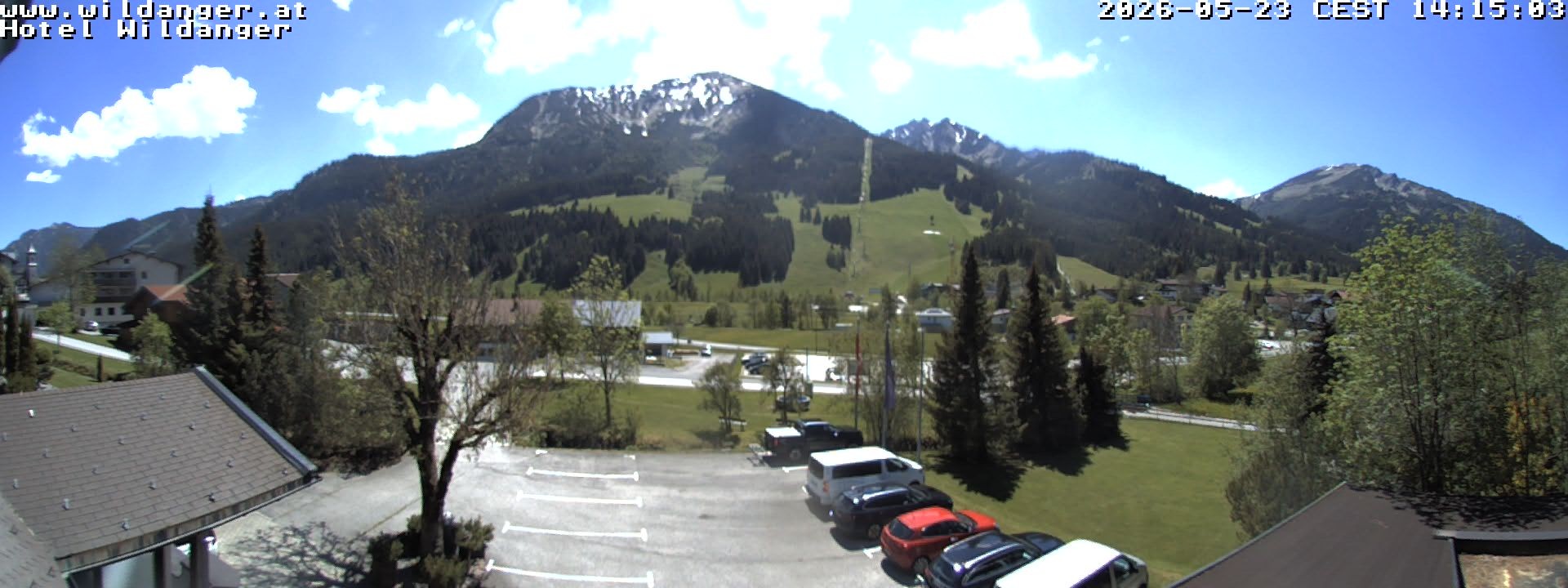 Archiv Foto Webcam Hotel Wildanger - Zöblen