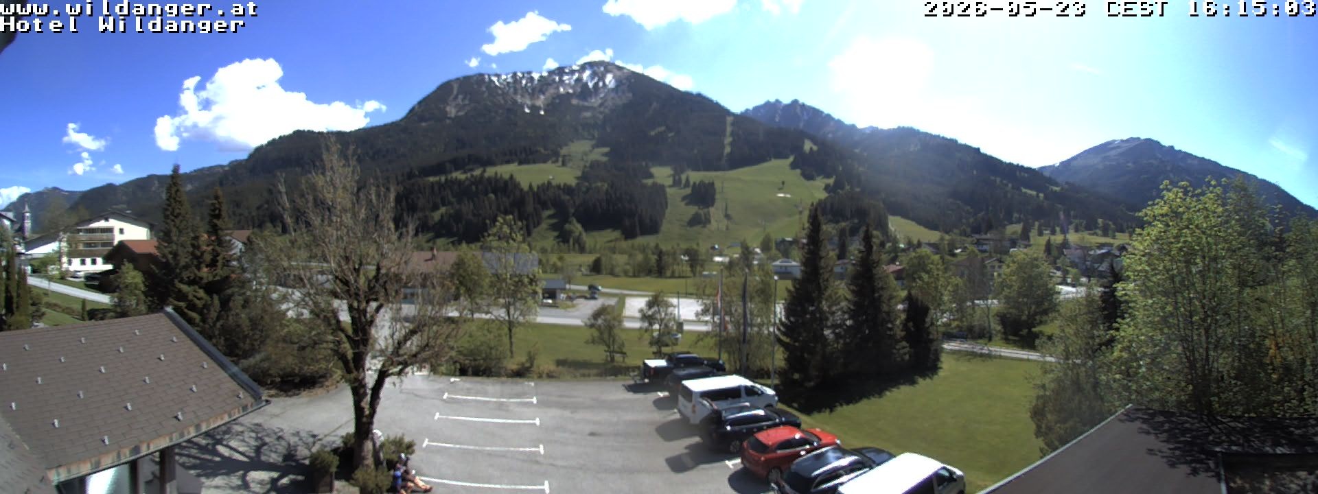 Archiv Foto Webcam Hotel Wildanger - Zöblen
