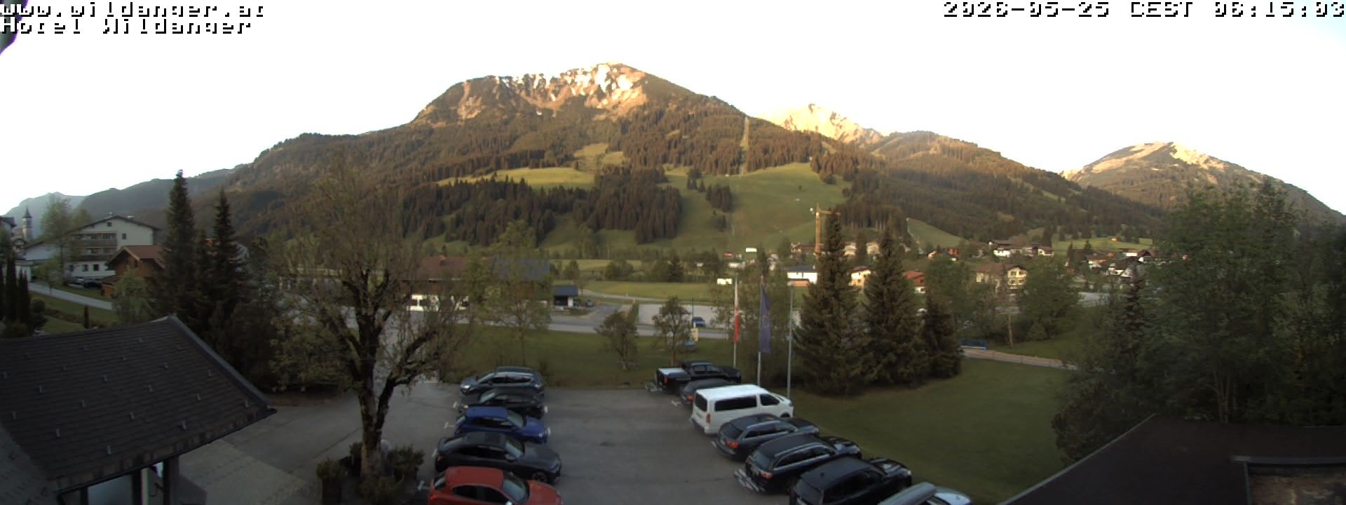 Archiv Foto Webcam Hotel Wildanger - Zöblen