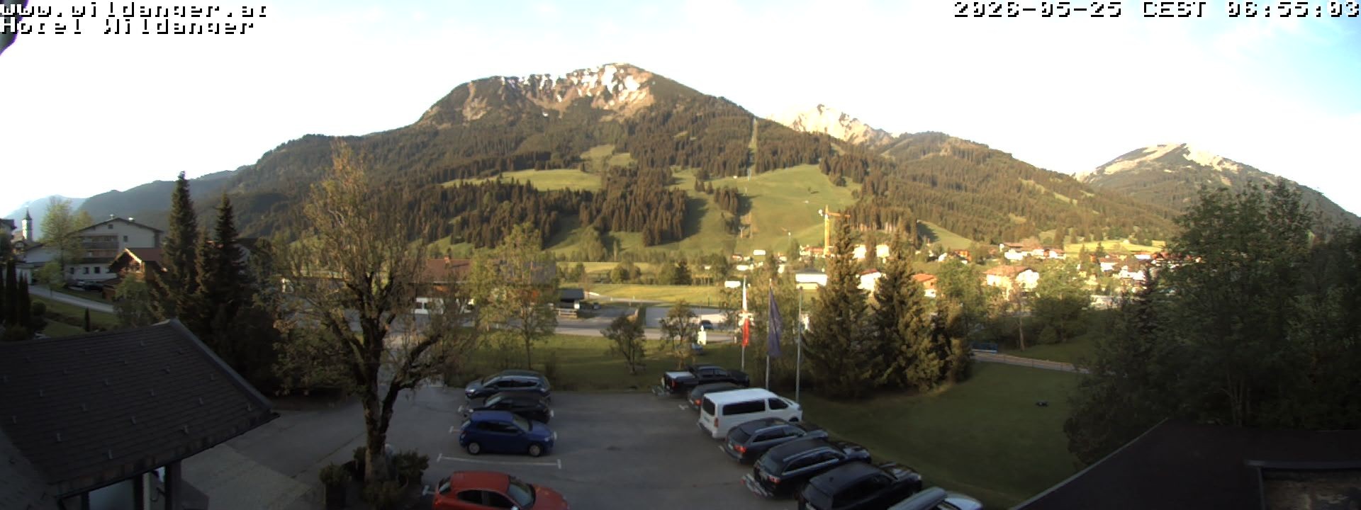 Archiv Foto Webcam Hotel Wildanger - Zöblen
