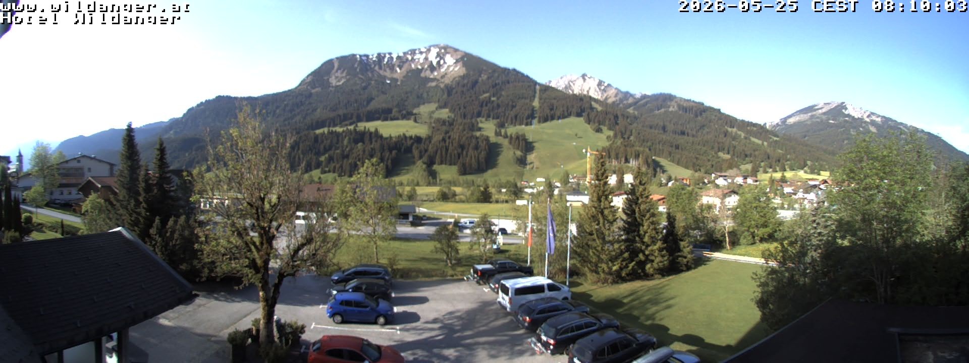 Archiv Foto Webcam Hotel Wildanger - Zöblen