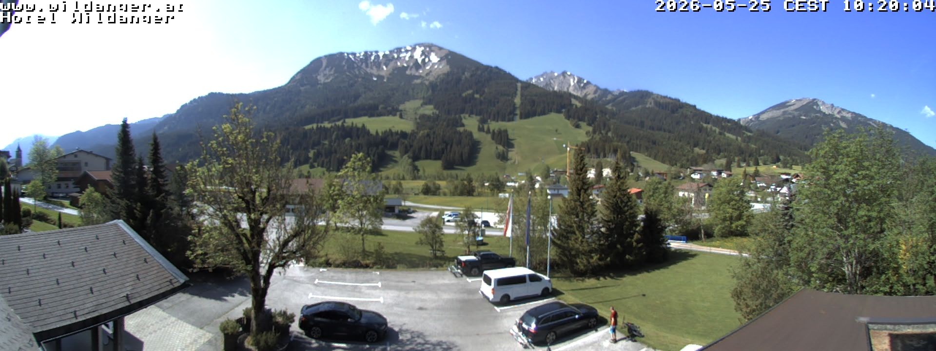 Archiv Foto Webcam Hotel Wildanger - Zöblen