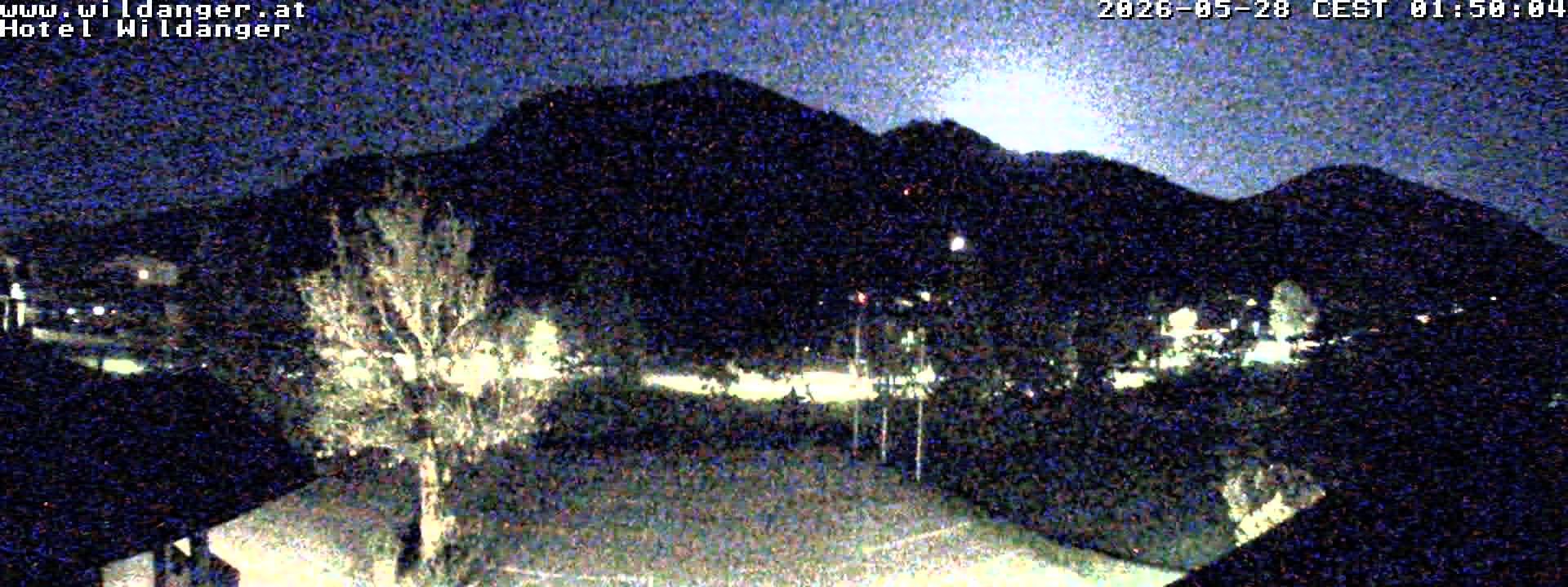 Archived image Webcam Hotel Wildanger - Zöblen