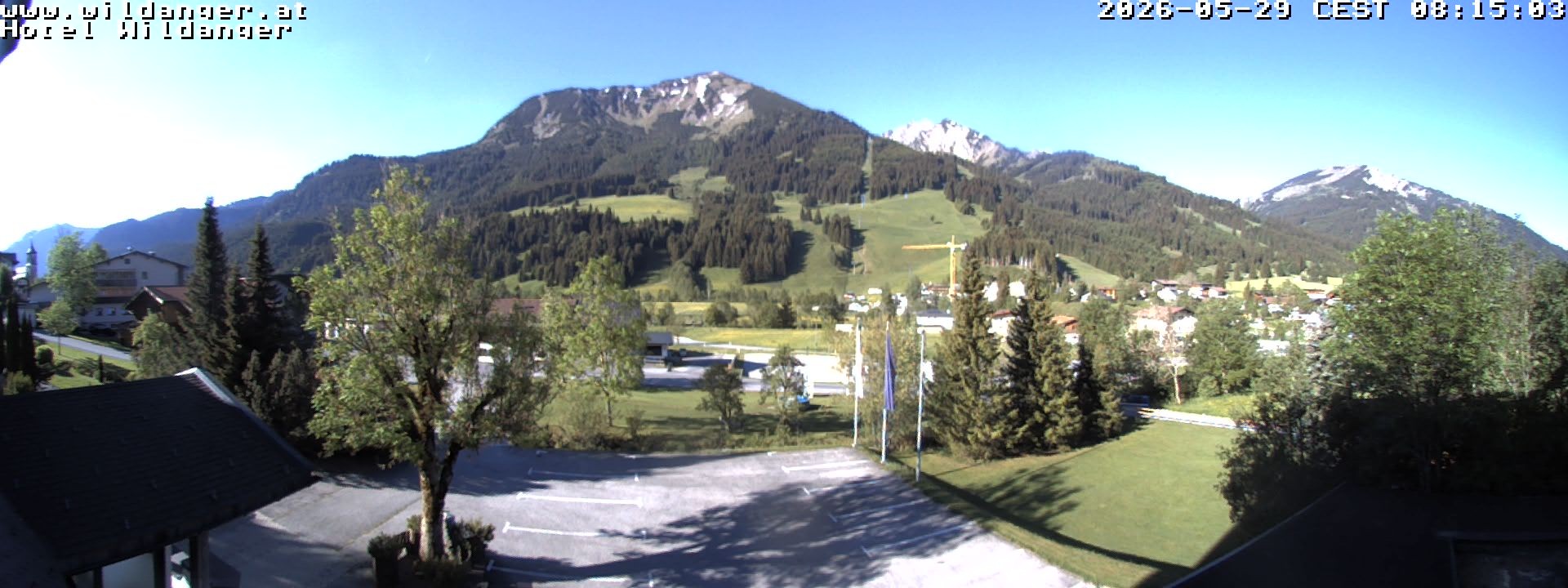 Archiv Foto Webcam Hotel Wildanger - Zöblen