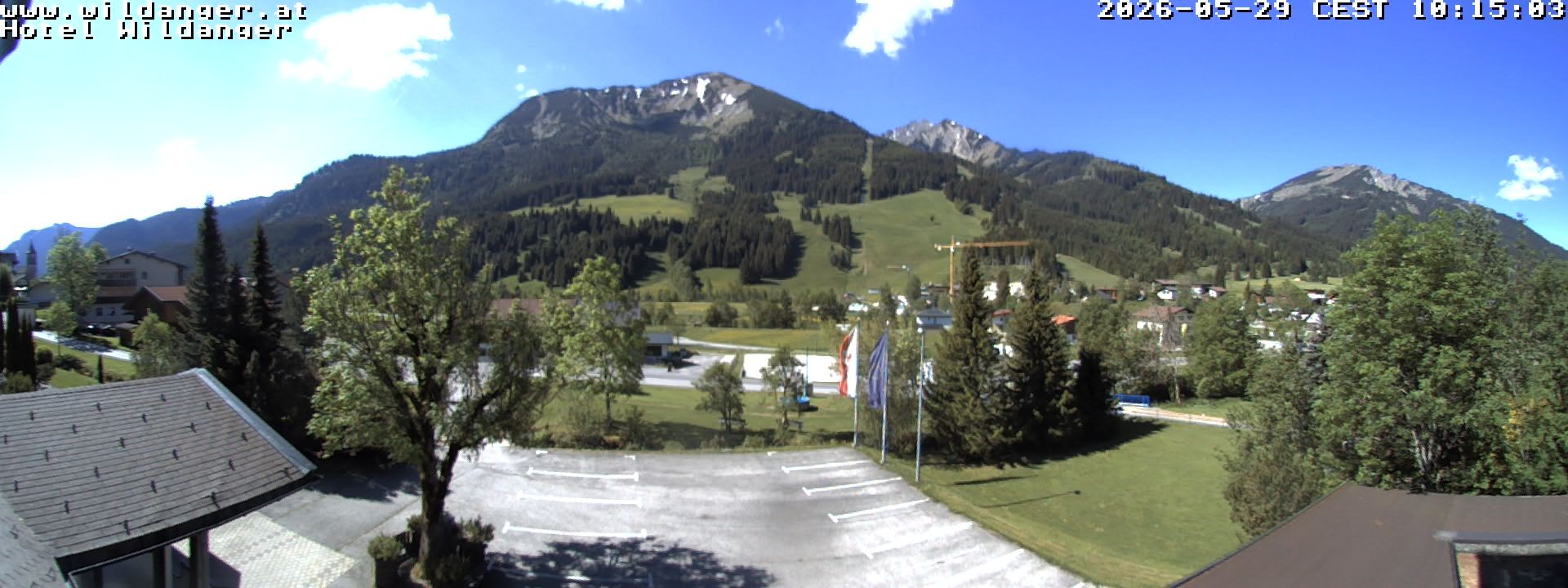 Archiv Foto Webcam Hotel Wildanger - Zöblen