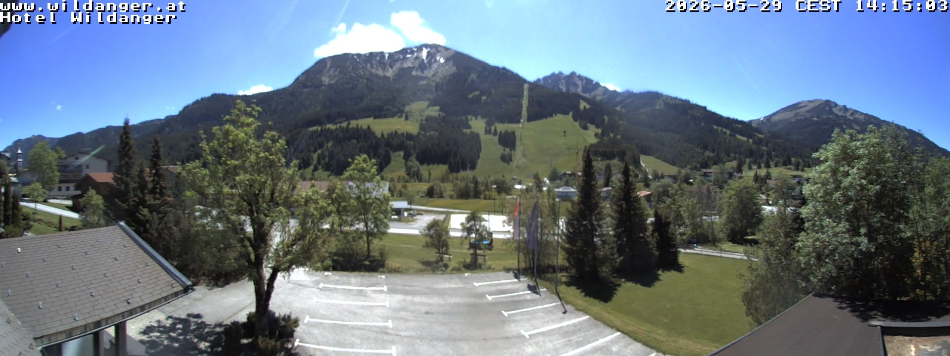 Archiv Foto Webcam Hotel Wildanger - Zöblen