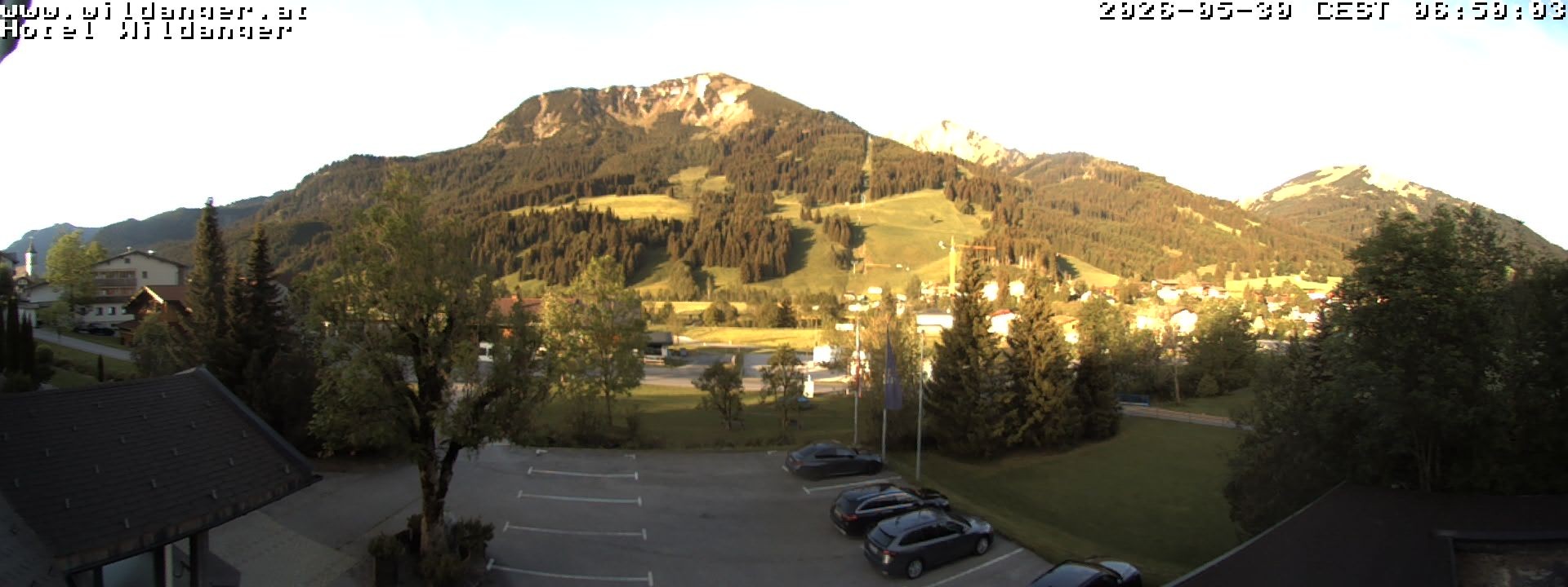 Archiv Foto Webcam Hotel Wildanger - Zöblen