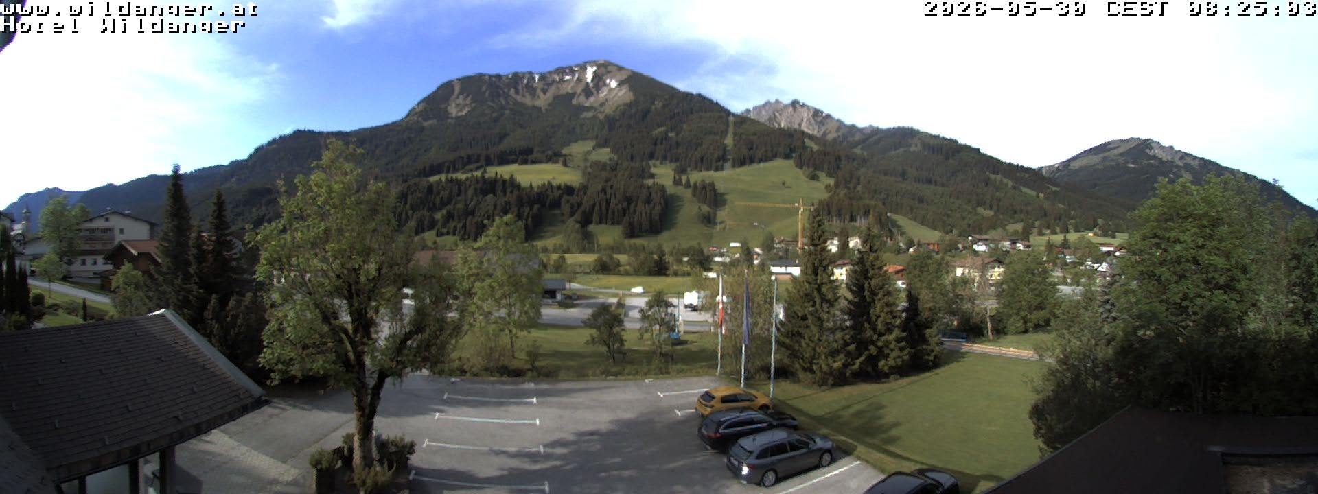 Archiv Foto Webcam Hotel Wildanger - Zöblen