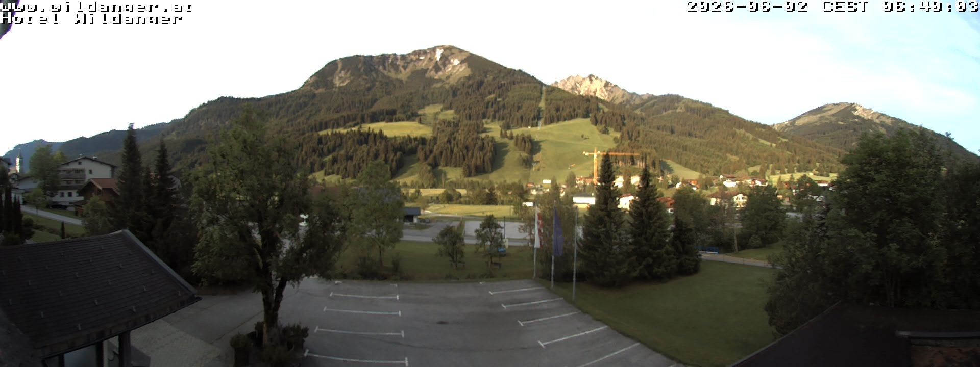 Archiv Foto Webcam Hotel Wildanger - Zöblen