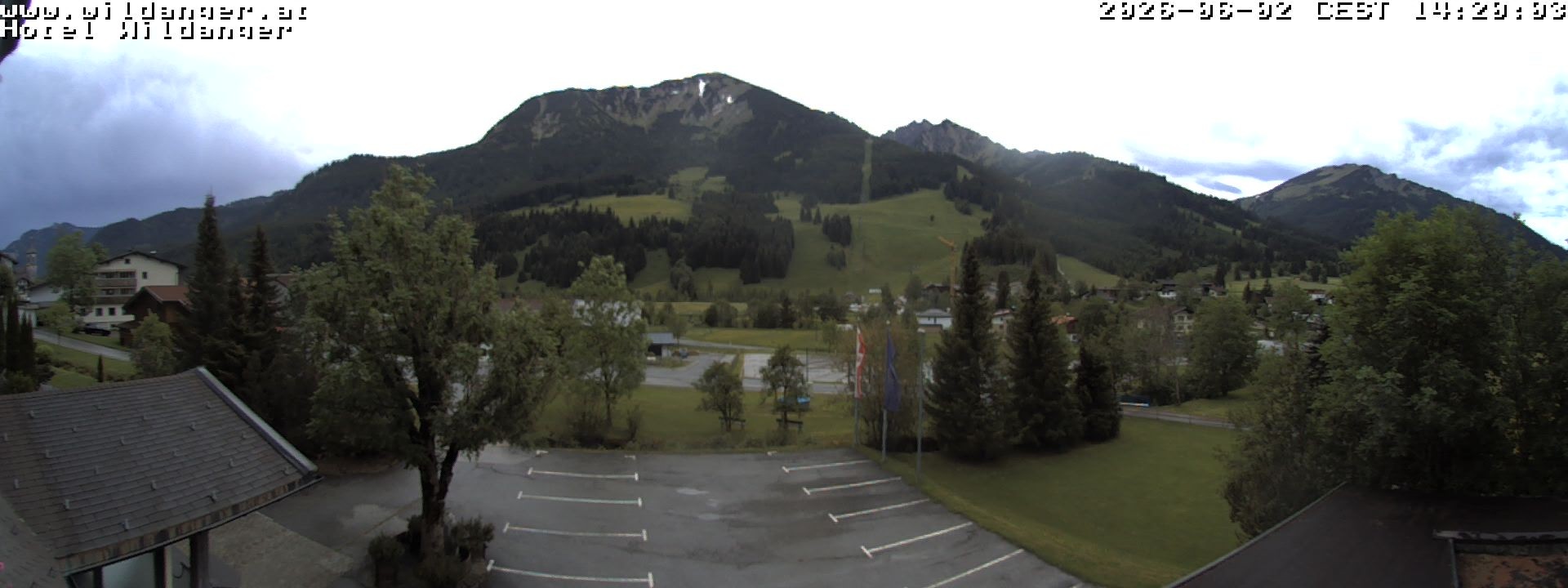 Archiv Foto Webcam Hotel Wildanger - Zöblen