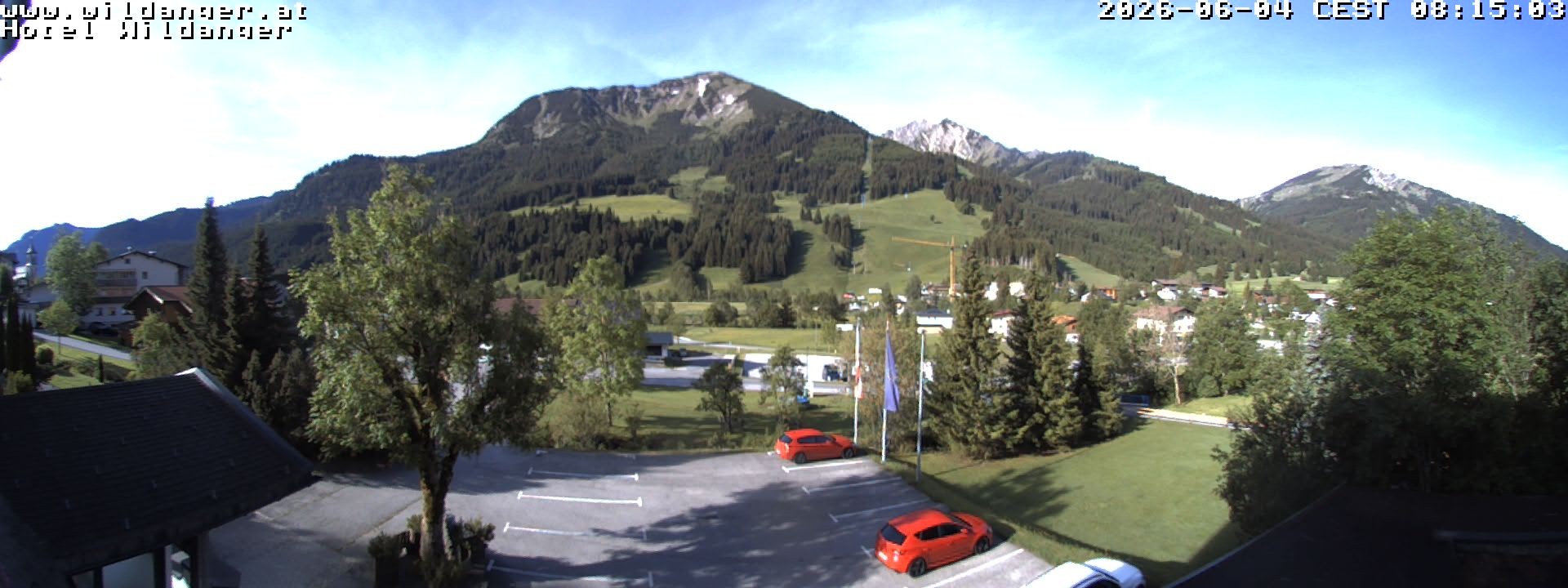 Archiv Foto Webcam Hotel Wildanger - Zöblen