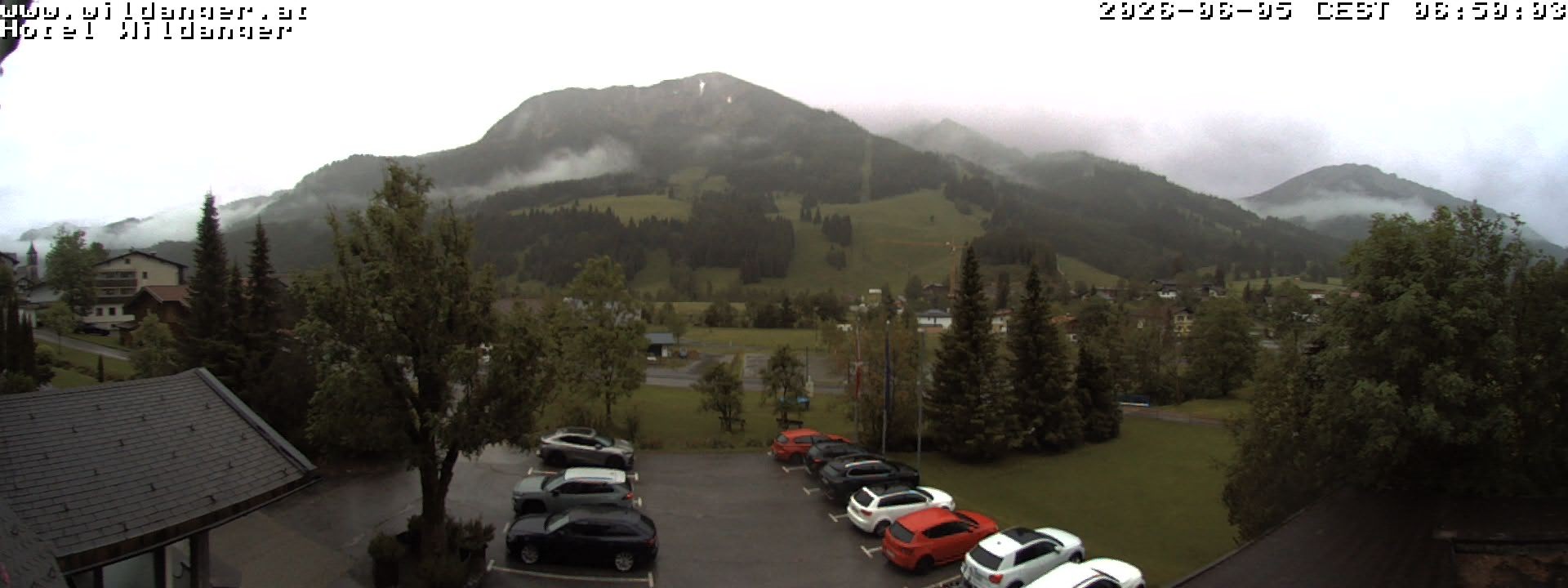 Archiv Foto Webcam Hotel Wildanger - Zöblen