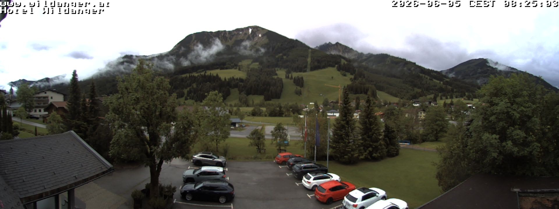 Archiv Foto Webcam Hotel Wildanger - Zöblen