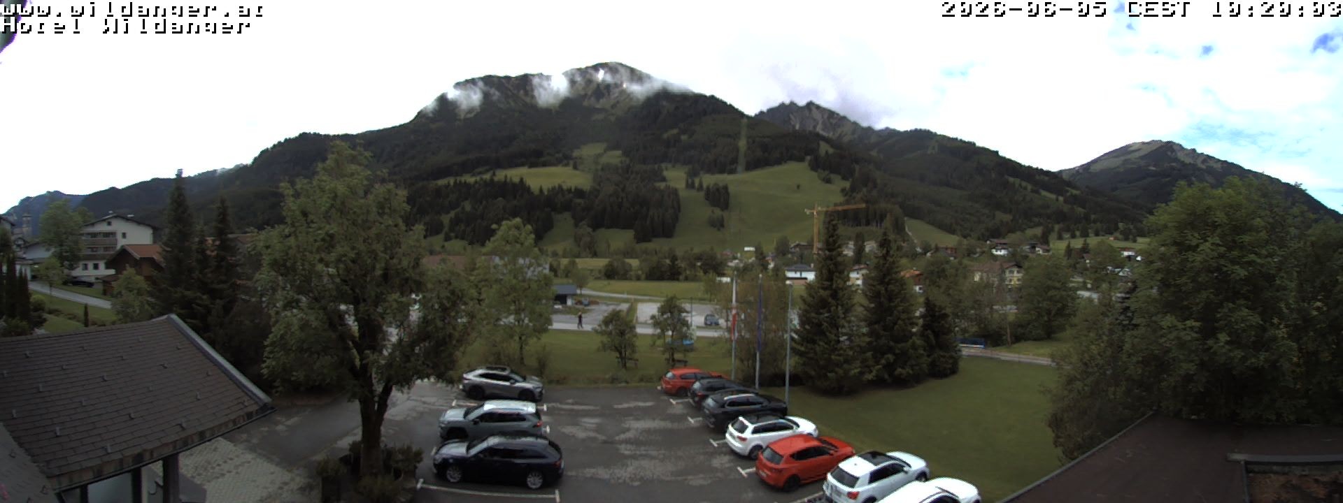 Archiv Foto Webcam Hotel Wildanger - Zöblen