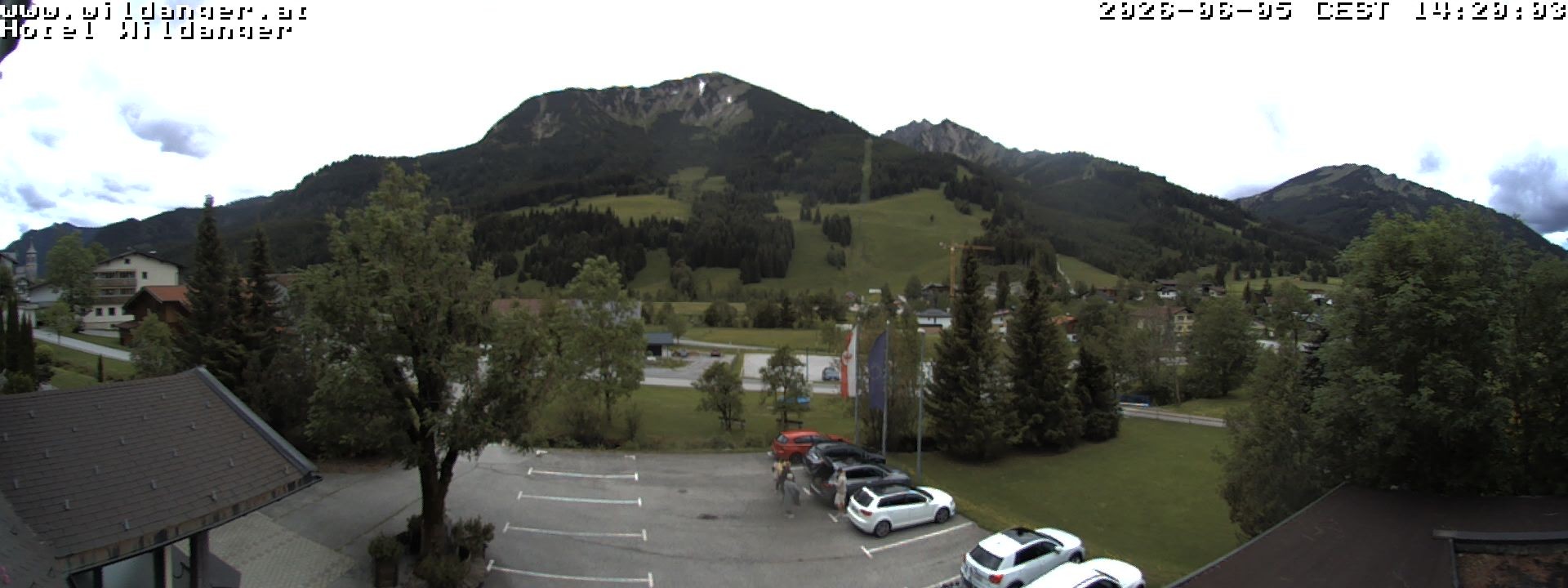 Archiv Foto Webcam Hotel Wildanger - Zöblen