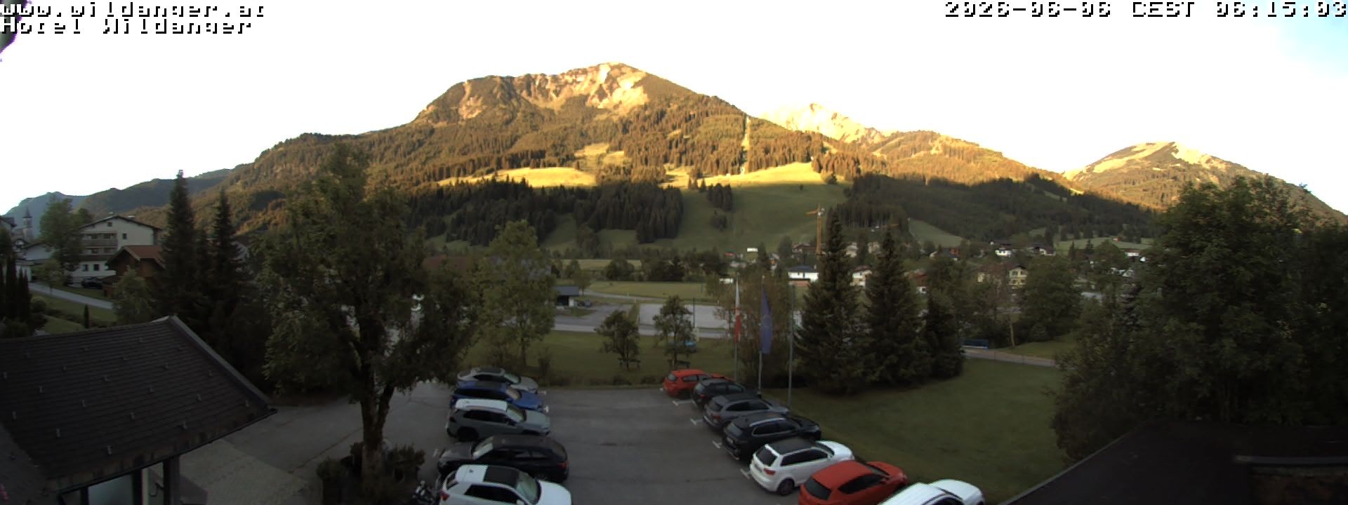 Archiv Foto Webcam Hotel Wildanger - Zöblen