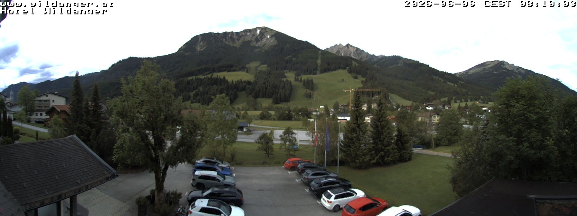Archiv Foto Webcam Hotel Wildanger - Zöblen