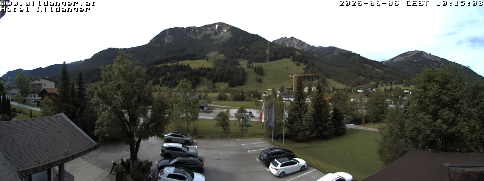 Archiv Foto Webcam Hotel Wildanger - Zöblen
