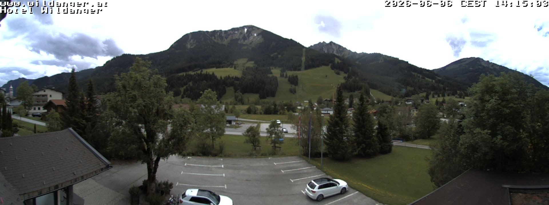 Archiv Foto Webcam Hotel Wildanger - Zöblen
